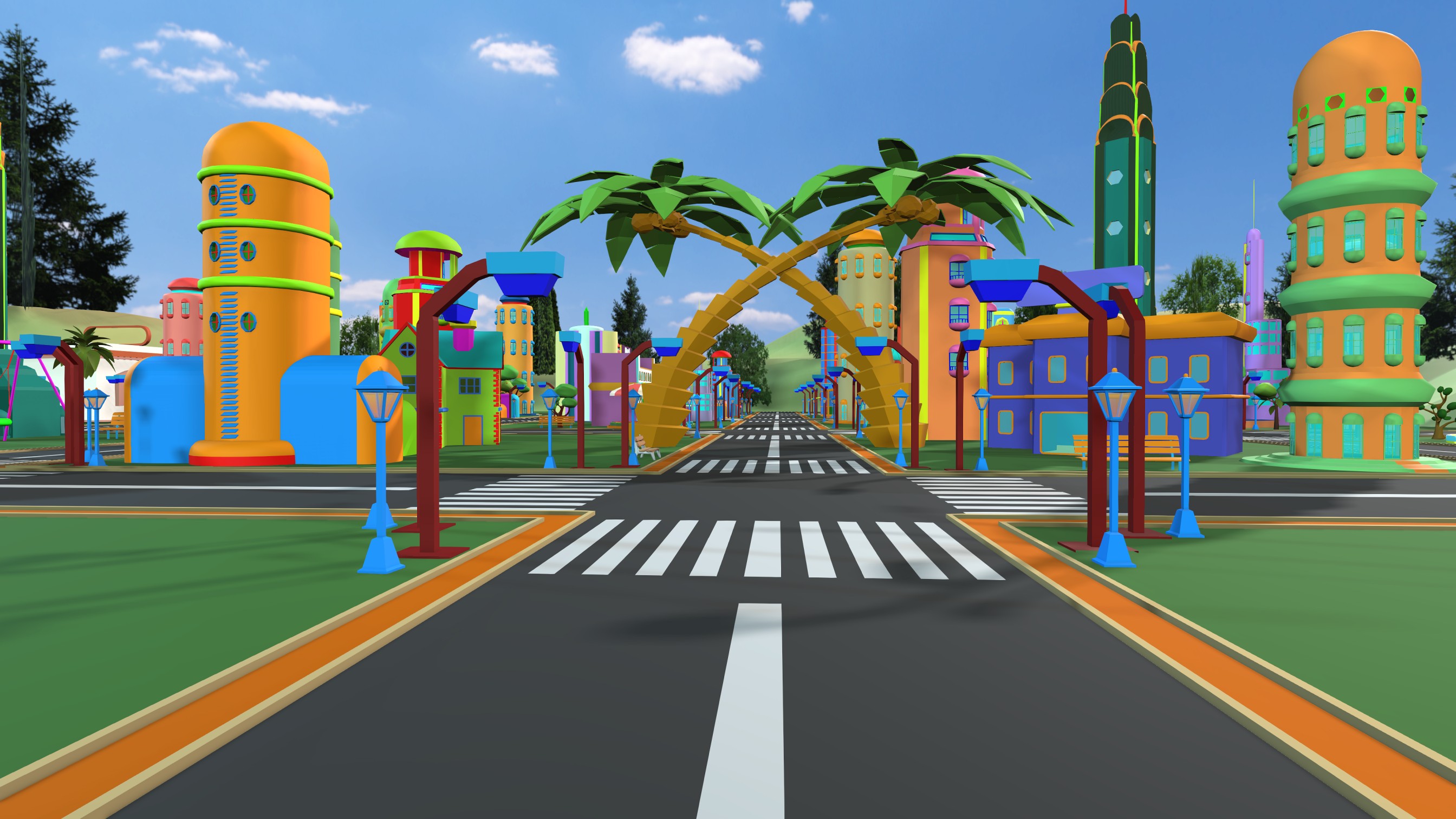 3d models for City Project for iClone Project File