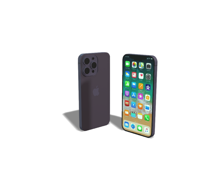 free 3d models for iphone Mobile for copper 3D  based in Low Poly style.